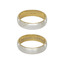 Серебряное обручальное кольцо с тонкими линиями и позолотой  Любовь навеки 10020531В11